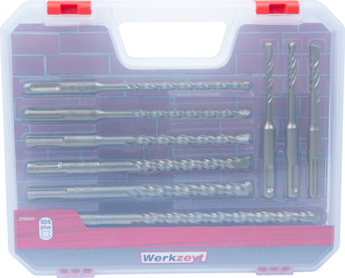 Werkzeyt jeu de forets sds+ 10 pièces - zy23415