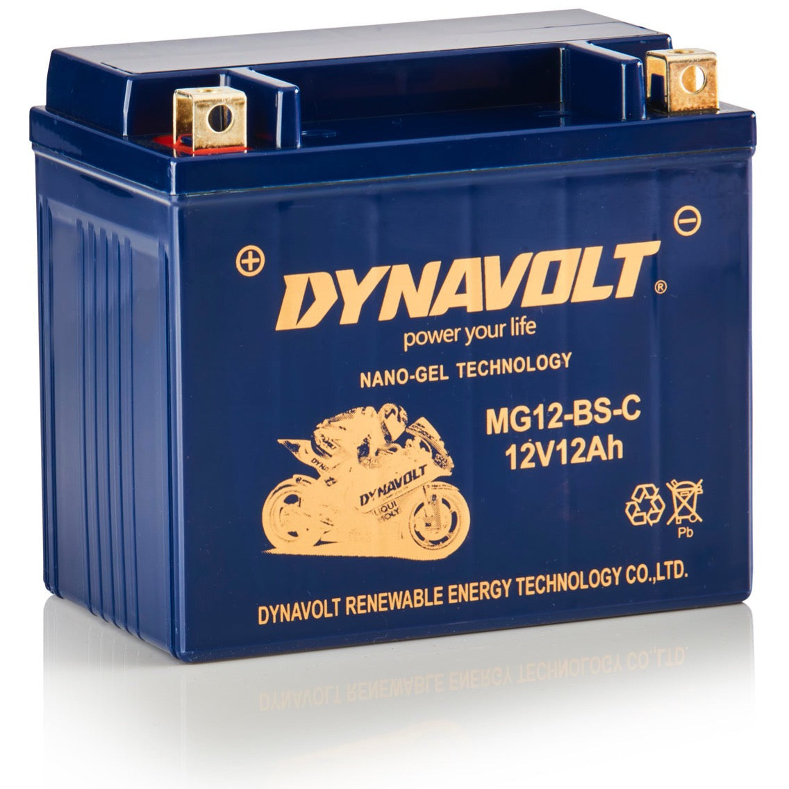 Batterie Dynavolt MG12-BS-C (YTX12-BS)