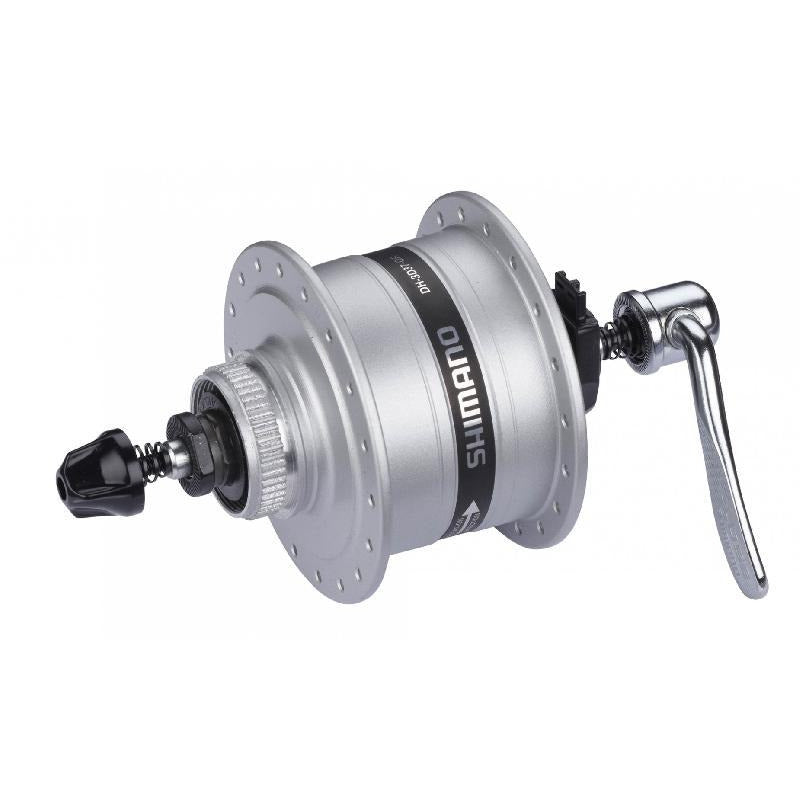 Moyeu Shimano dynamo 32g dropout disque 6v 3 watts dh-3d37-qr argent