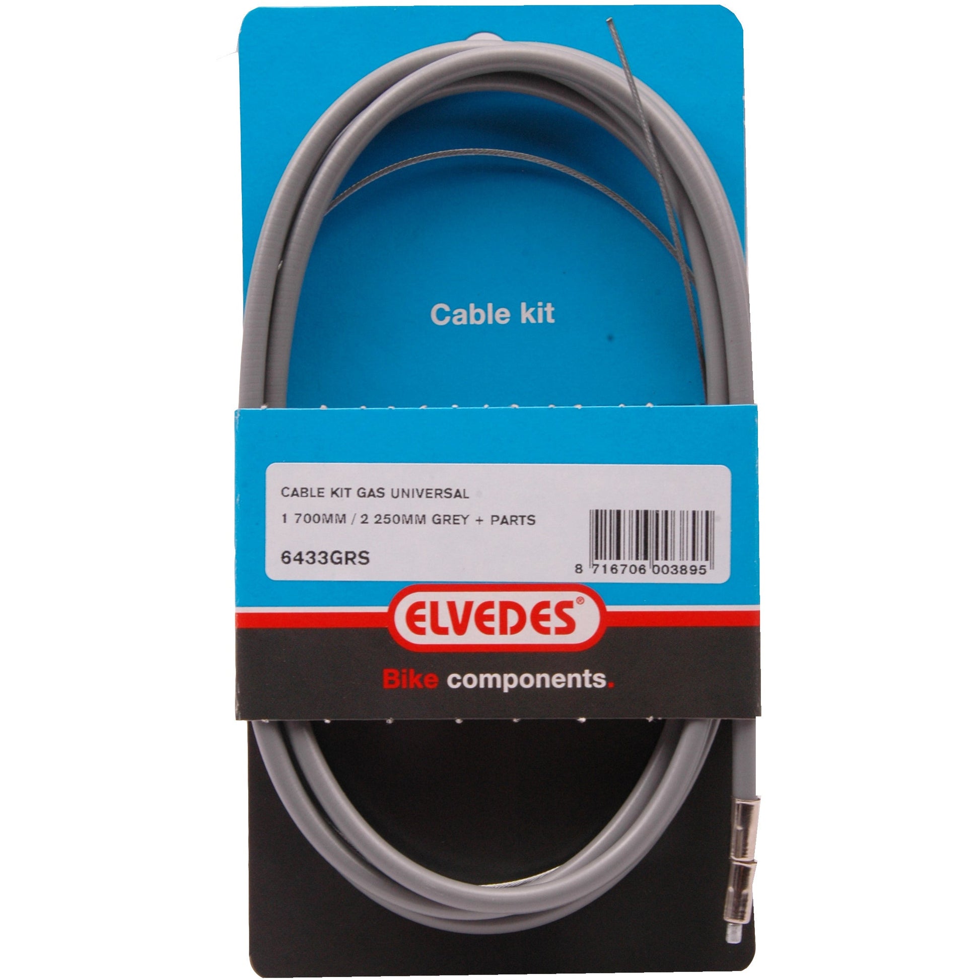 Câble à gaz Elvedes Ton gris (6433 GRS)
