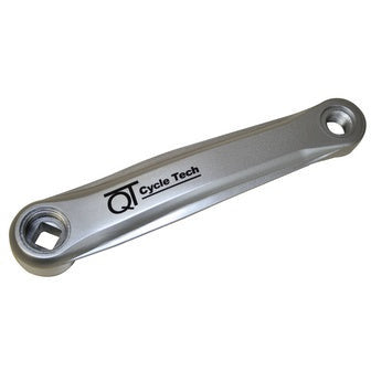 Qtcychectech Qt Cycle Tech Crank gauche en acier en plastique Gris gris 170 mm 0702793