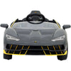 Lamborghini Centenario Gray Electric Car avec télécommande 12 volts