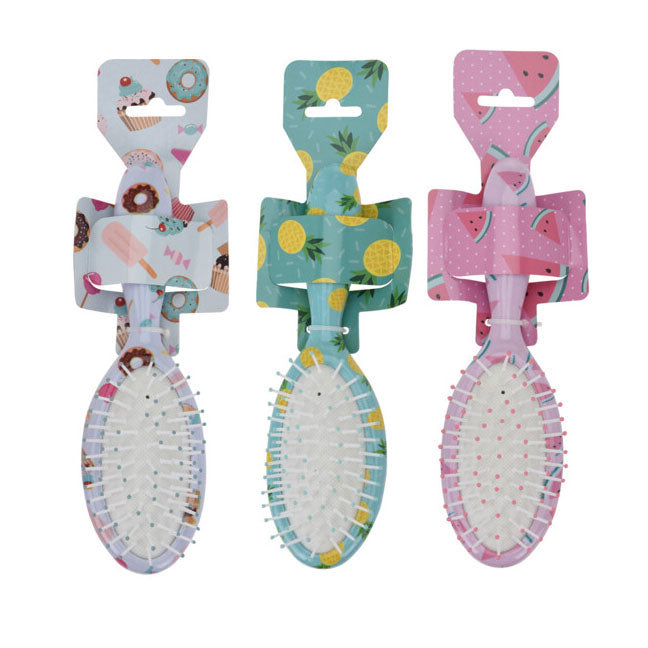 Brosse à cheveux avec design d'été