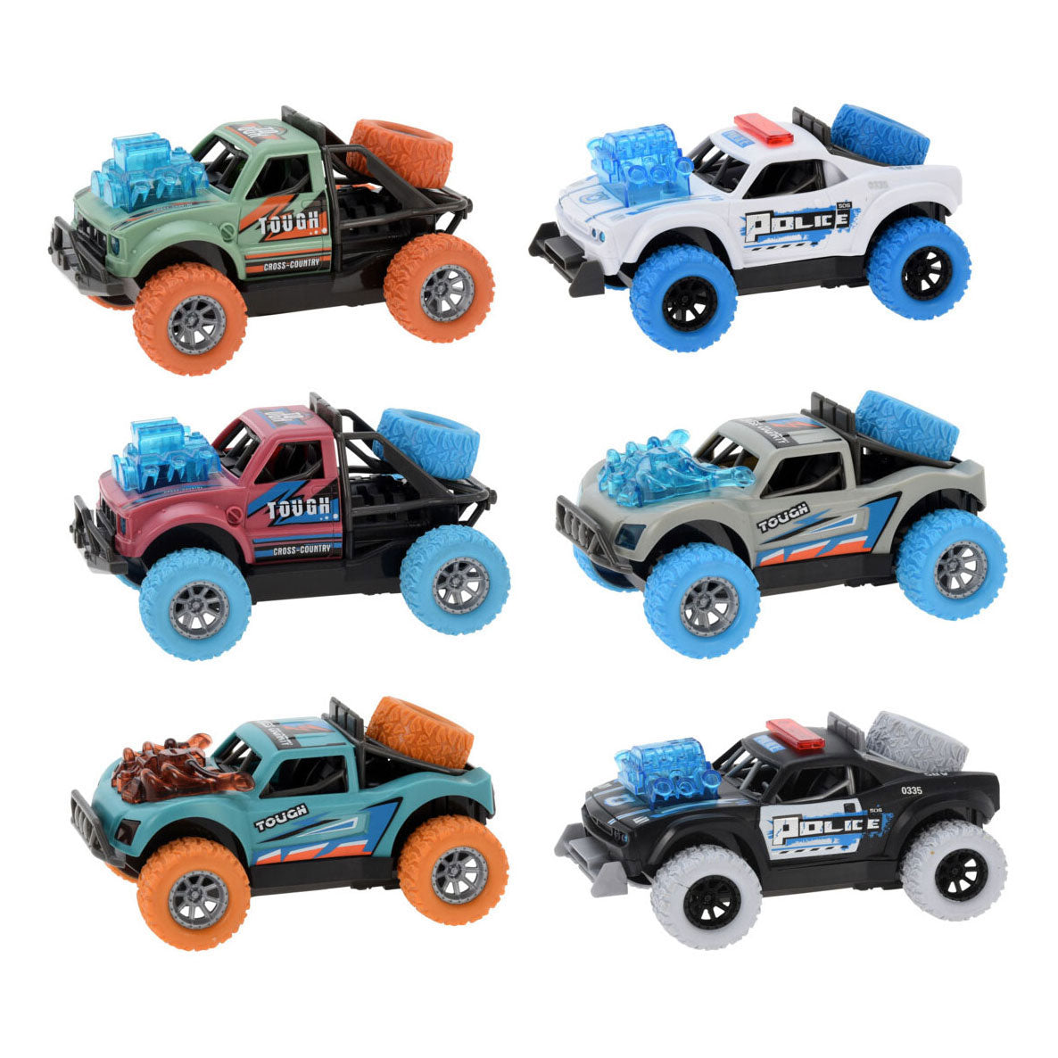 Voiture de friction avec bloc moteur