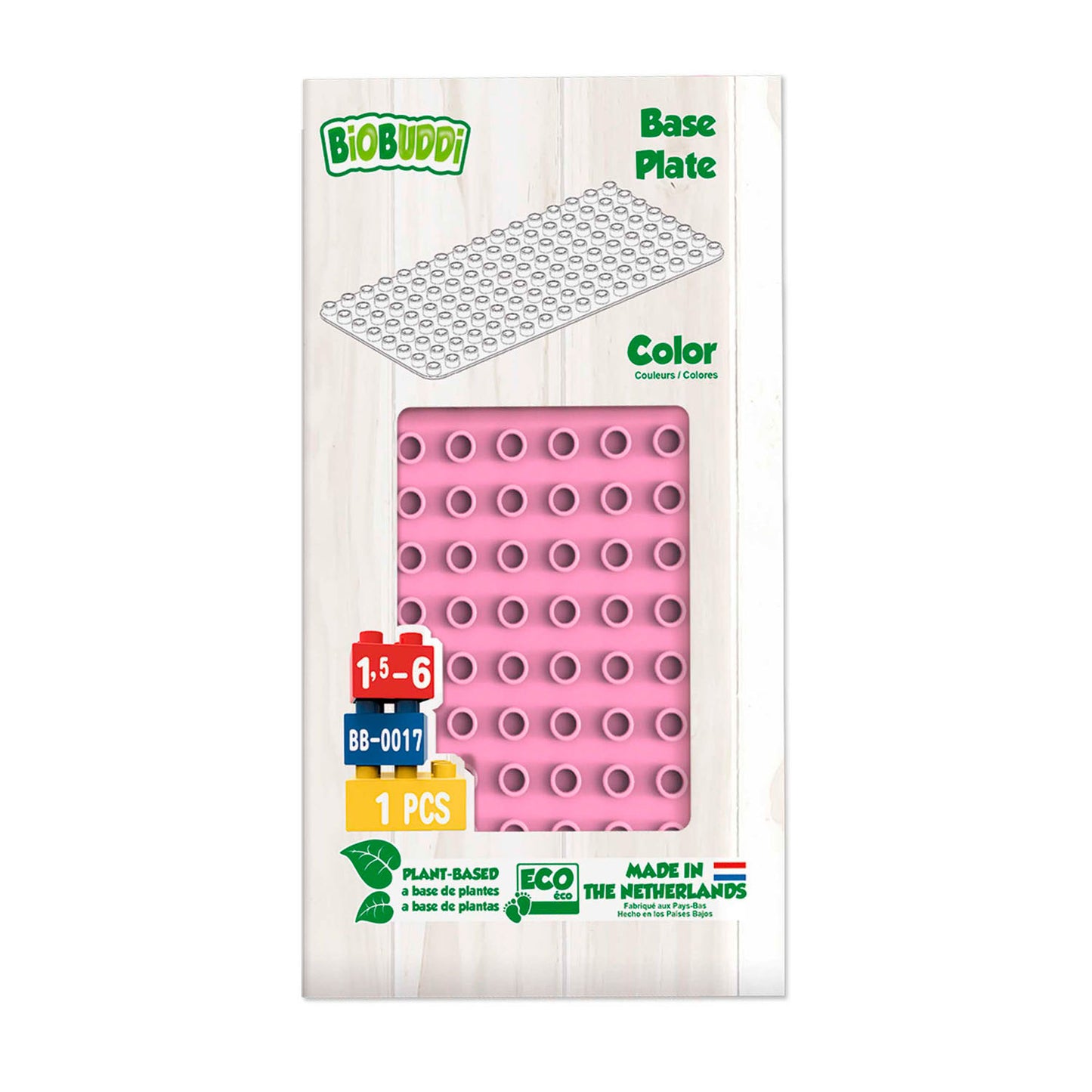 Plaque de base biobuddi rose clair