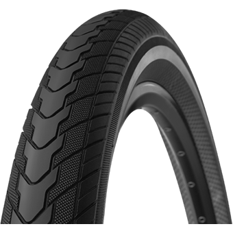 Duro Besv Easy Ride Tire 20x1.95 50-406 Réflexion noire