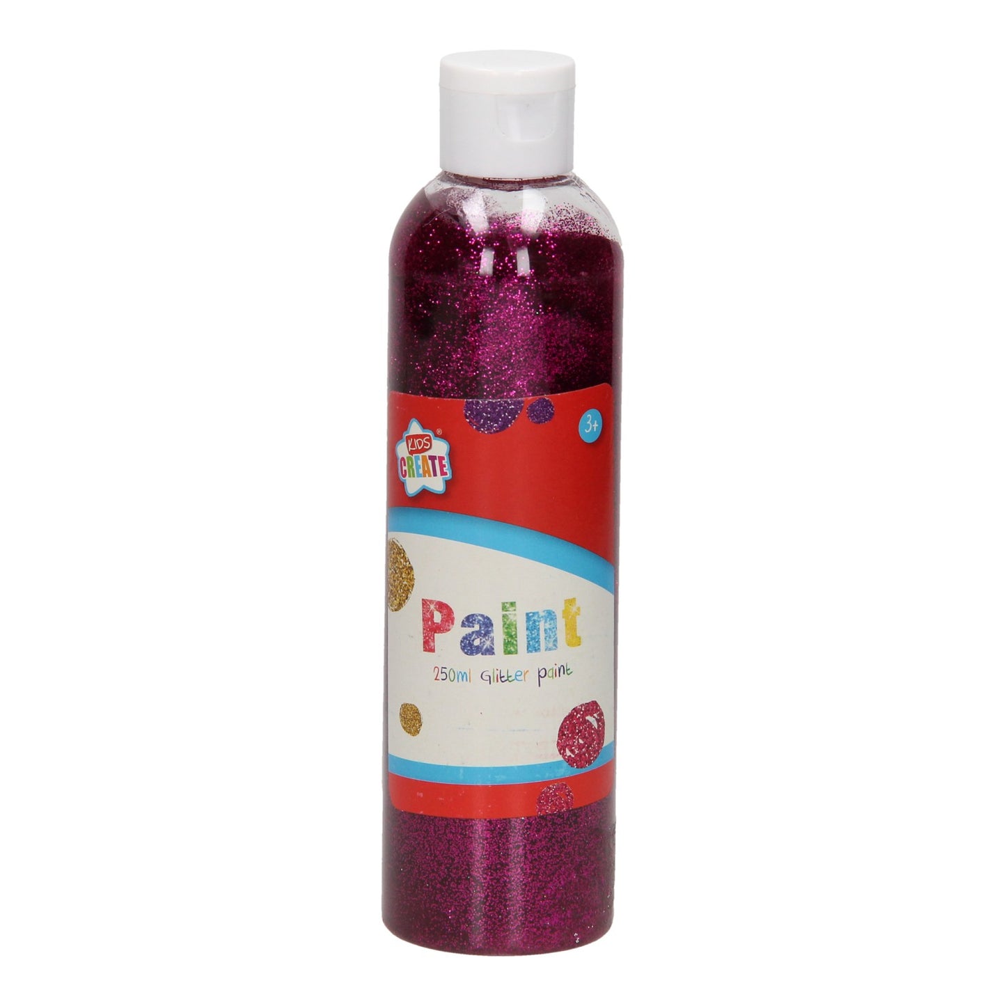 Les enfants créent de la peinture à paillettes violet