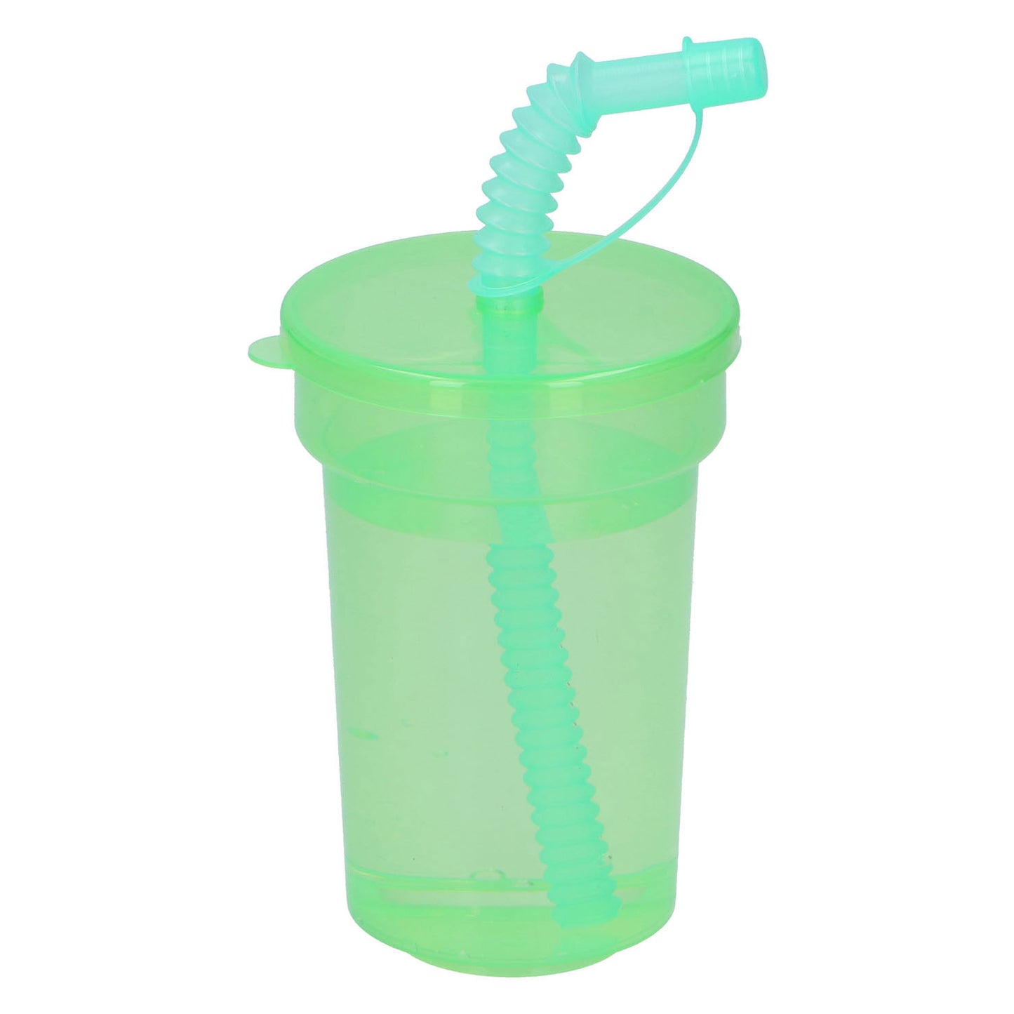 Tasse de boisson en plastique avec paille 387 ml, 6e.