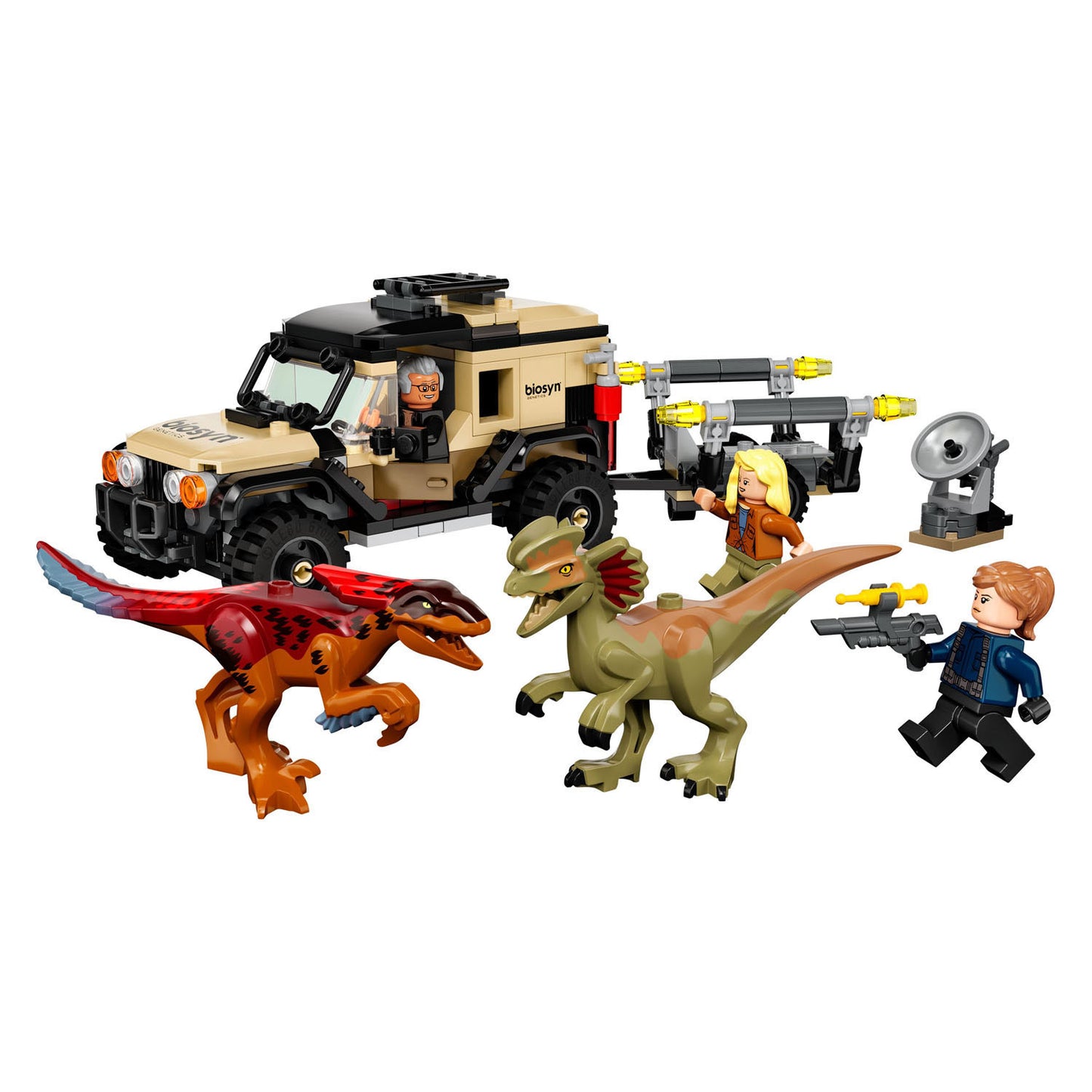 LEGO LEGO Jurassic 76951 Pyroraptor et Dilophosaurus Transport