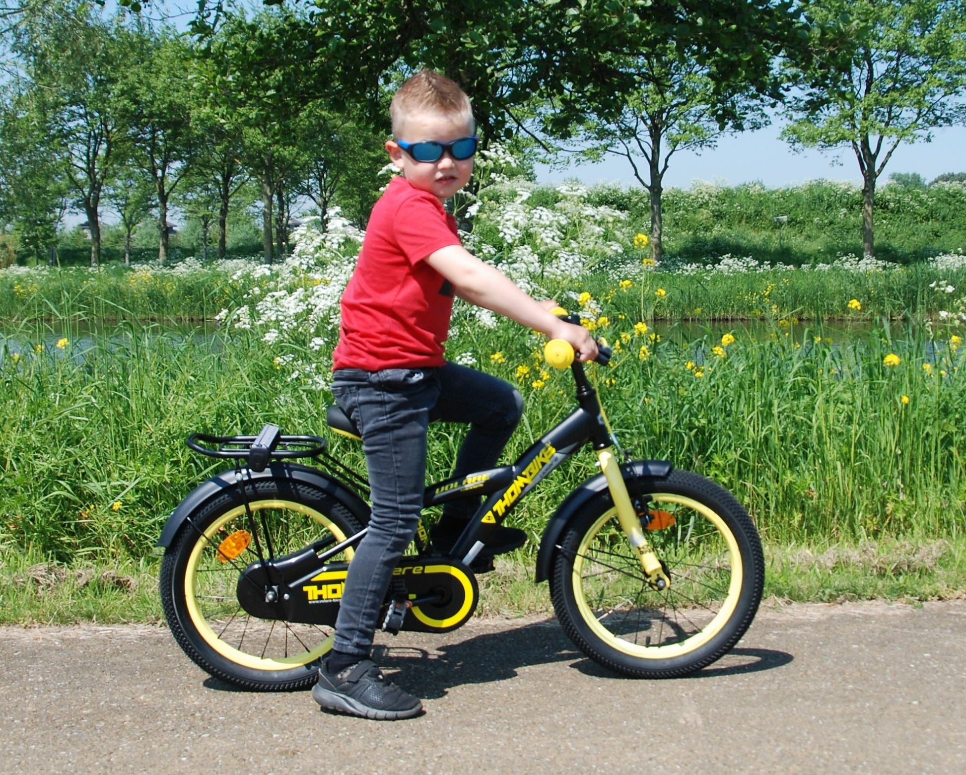 Volare Thombike Children's Bicycle - Boys - 16 pouces - Jaune noir