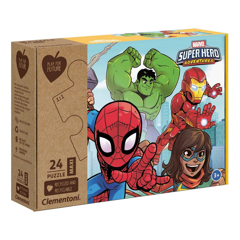 Clementoni Play for Future Maxi Puzzle - Superheroes, 24s.