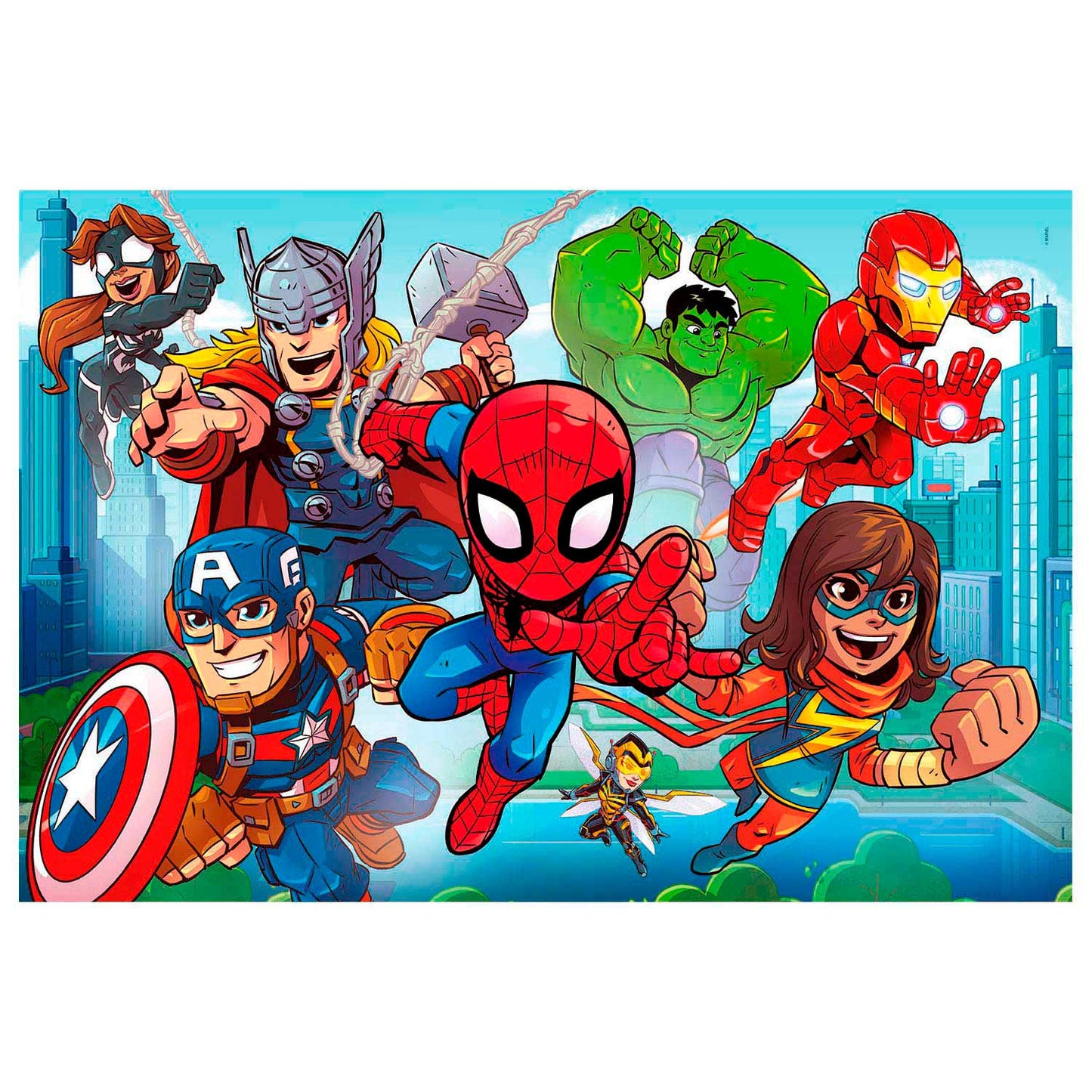 Clementoni Play for Future Maxi Puzzle - Superheroes, 24s.