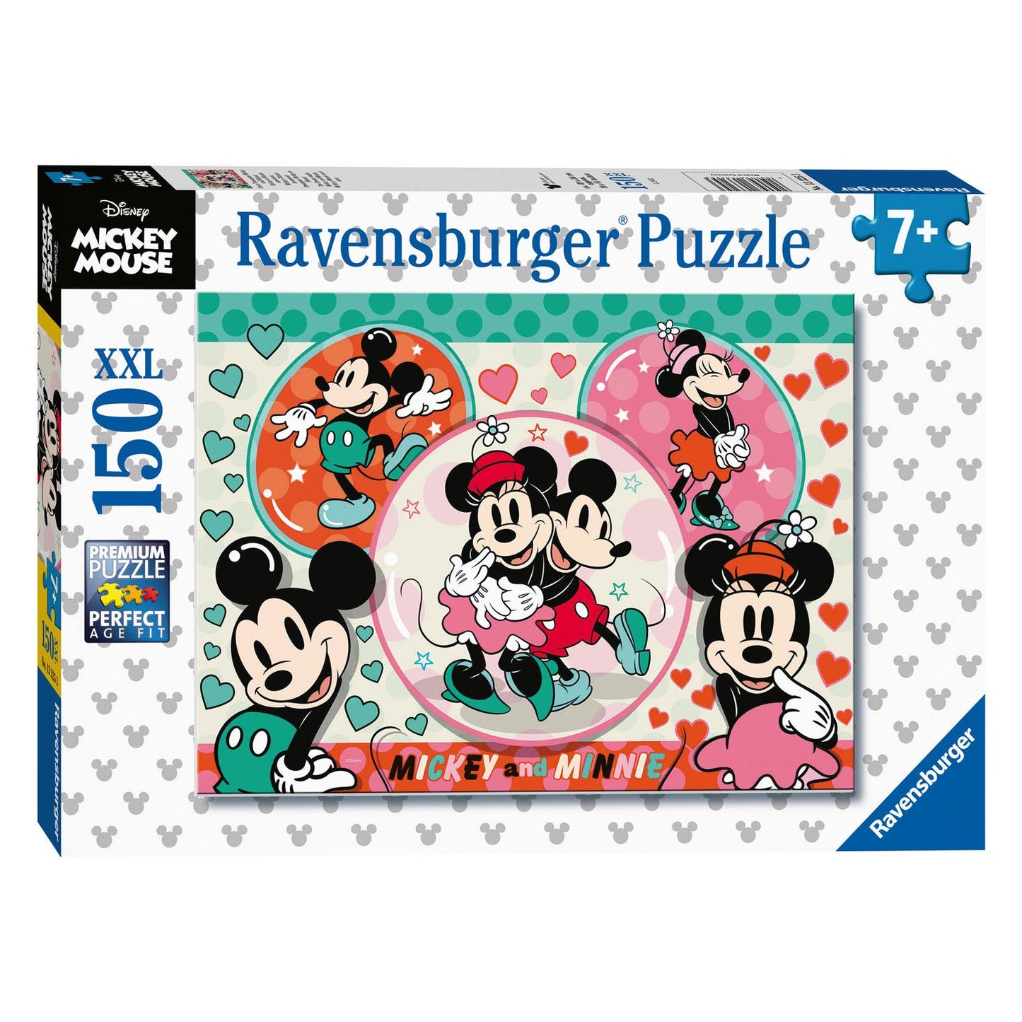Ravensburger Droompaar Mickey Minnie Leg Puzzle, 150e. Xxl