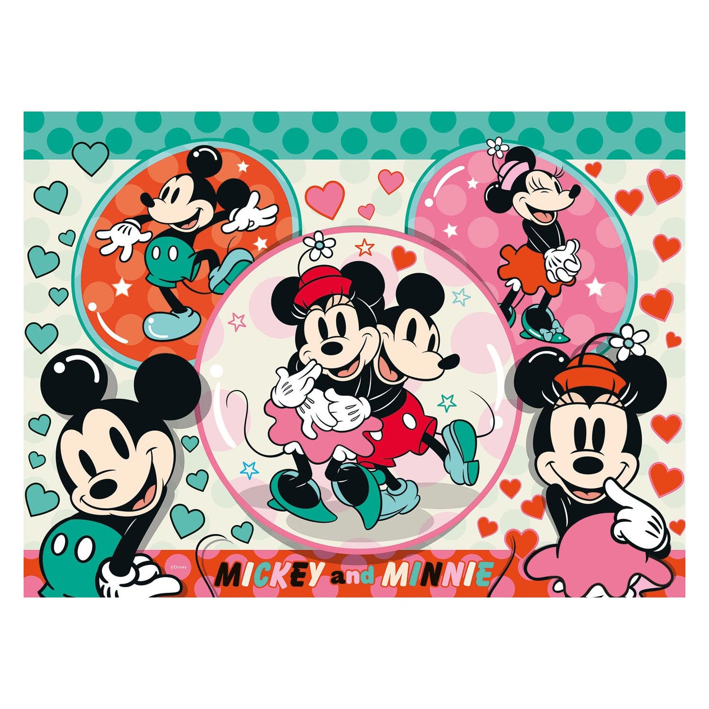 Ravensburger Droompaar Mickey Minnie Leg Puzzle, 150e. Xxl