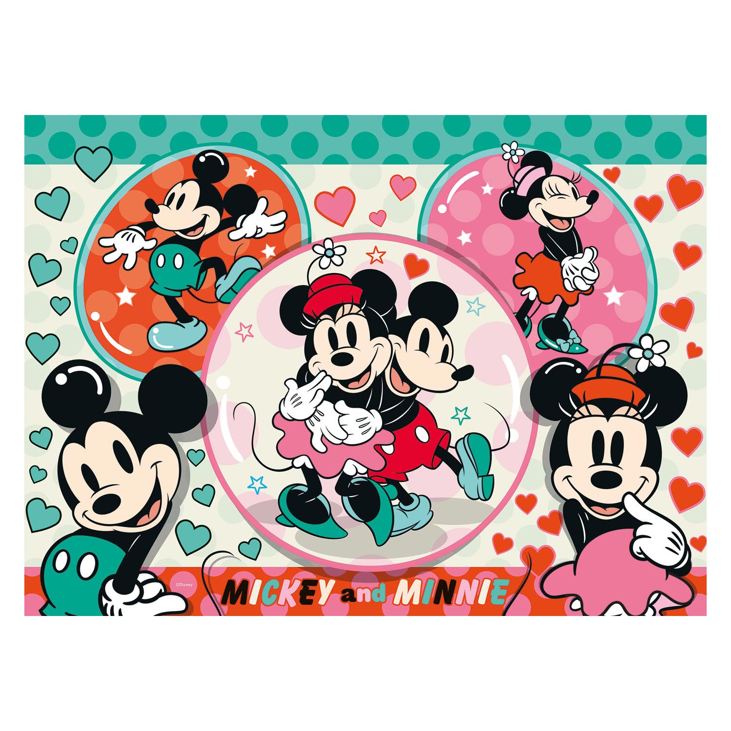 Ravensburger Droompaar Mickey Minnie Leg Puzzle, 150e. Xxl