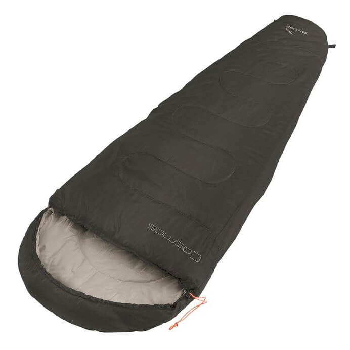 Sac de couchage de camp de camp facile noir