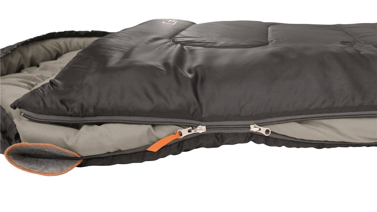 Sac de couchage de camp de camp facile noir