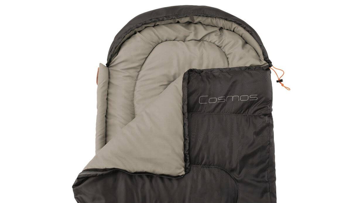 Sac de couchage de camp de camp facile noir