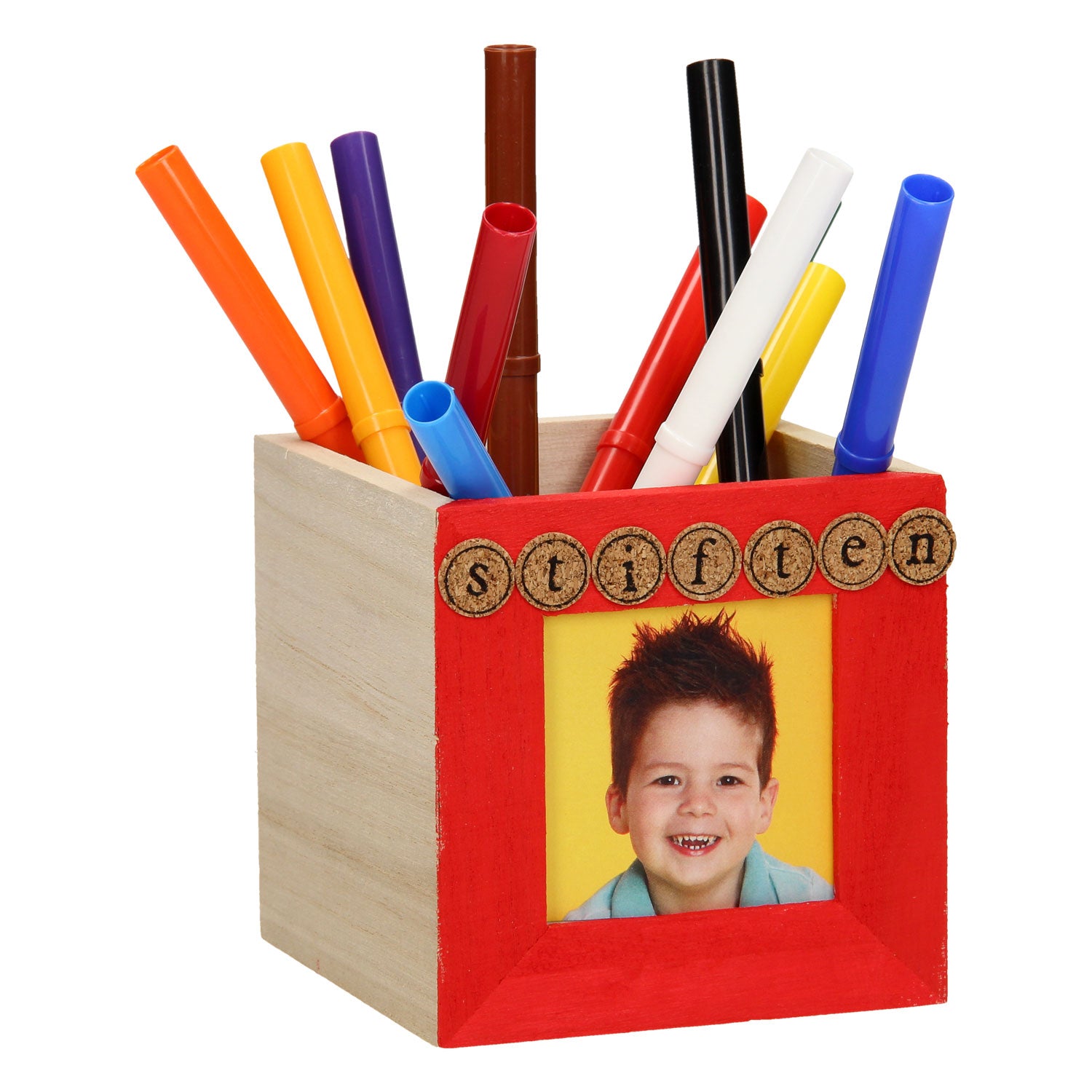 Décorez votre propre boîte à stylo en bois (cadre photo)