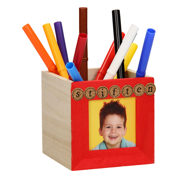 Décorez votre propre boîte à stylo en bois (cadre photo)