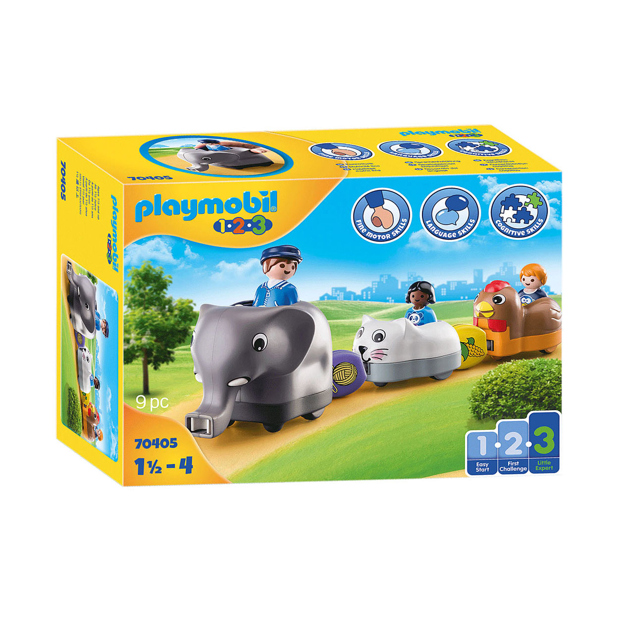 Playmobil 1.2.3. Train d'animaux 70405