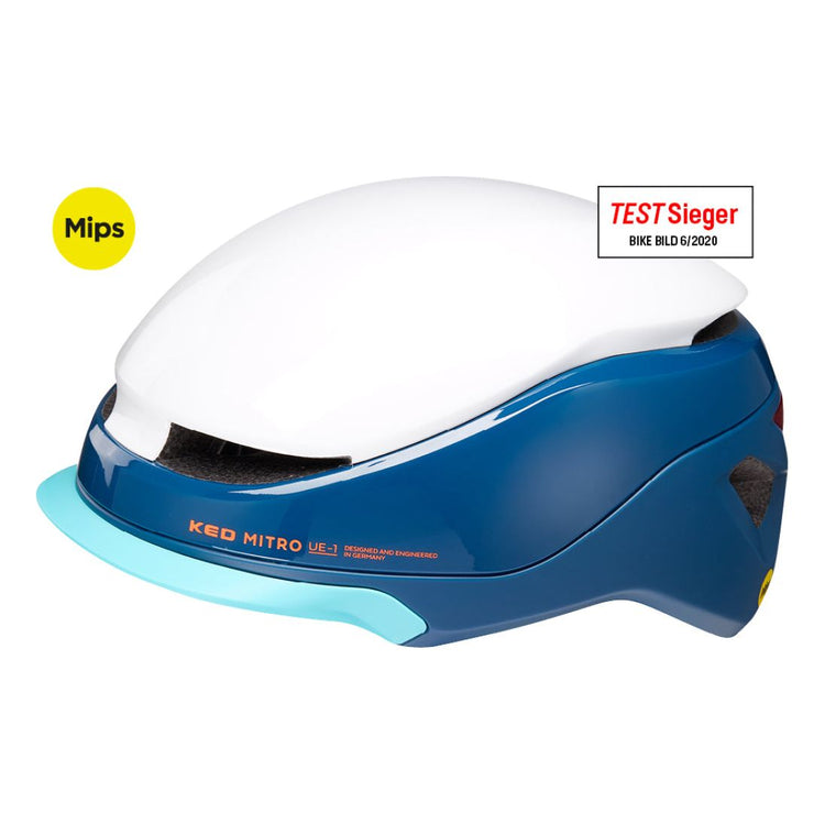 Casque de vélo Ked Mitro Ue-1 M (52-58cm) -Blauw Wit
