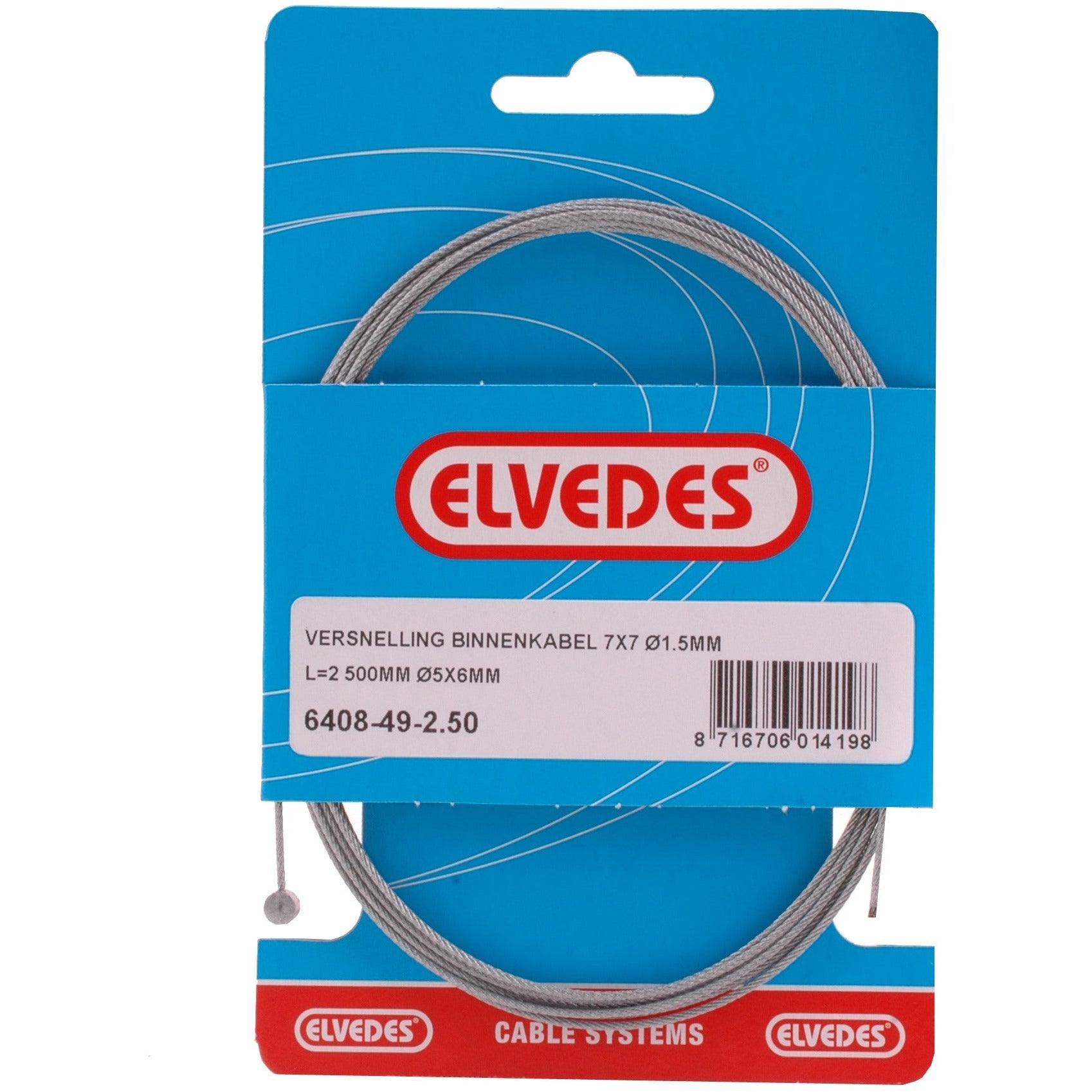 Câble de gaz Elvedes à l'intérieur de la tonne (6408 49-2,50)