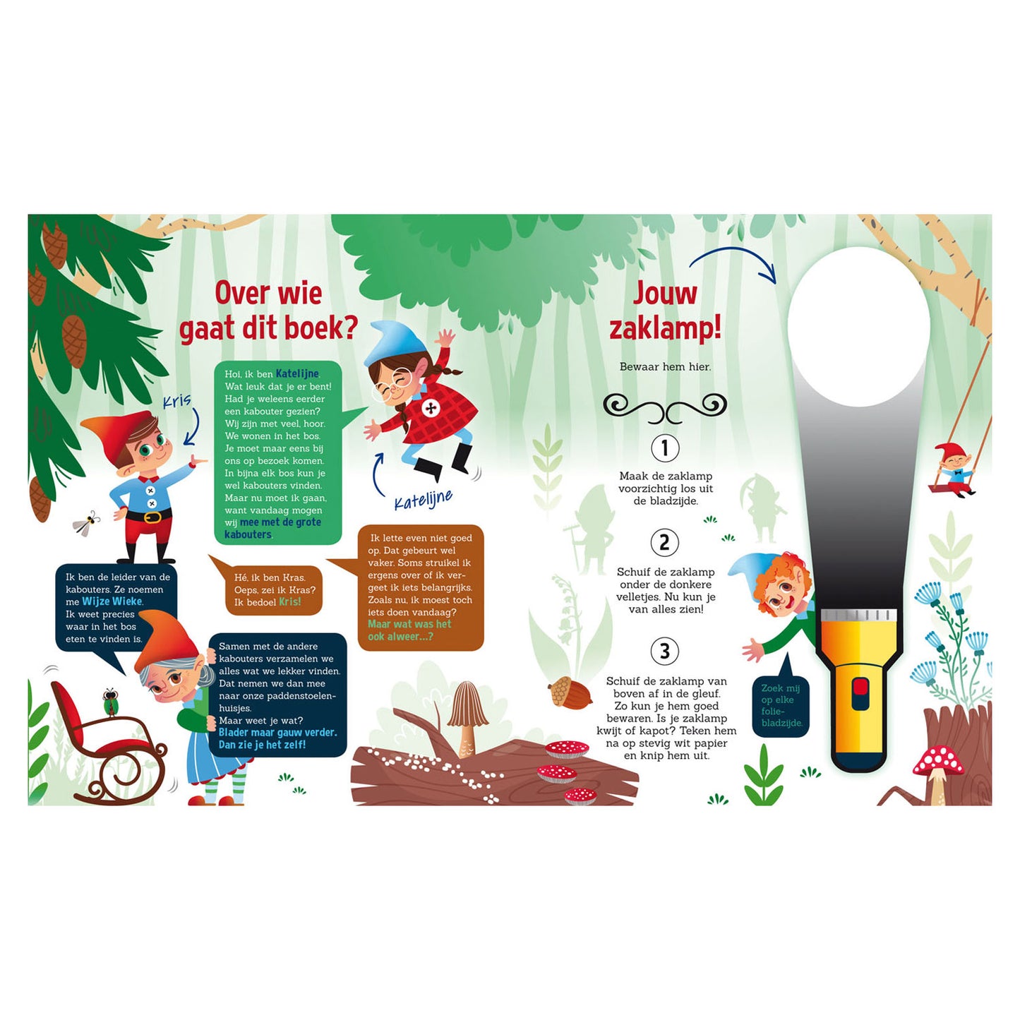 Recherche dans la lampe de poche Kabouterbos + en carton