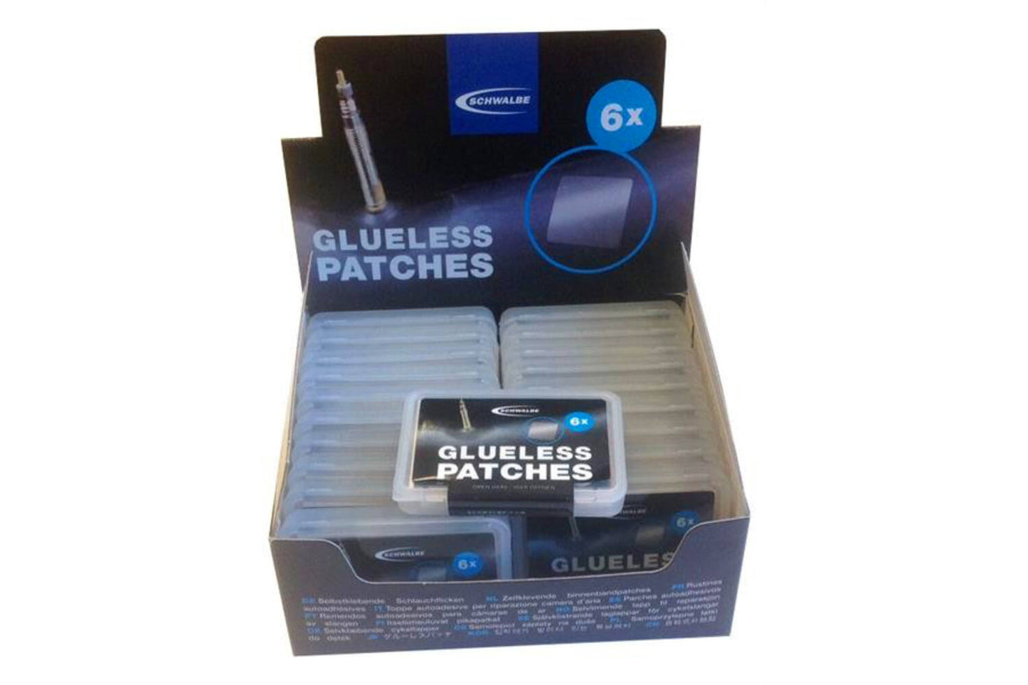 Stickers de pneus Schwalbe auto-adhésif 20 ensembles de 6 pièces dans la boîte d'affichage