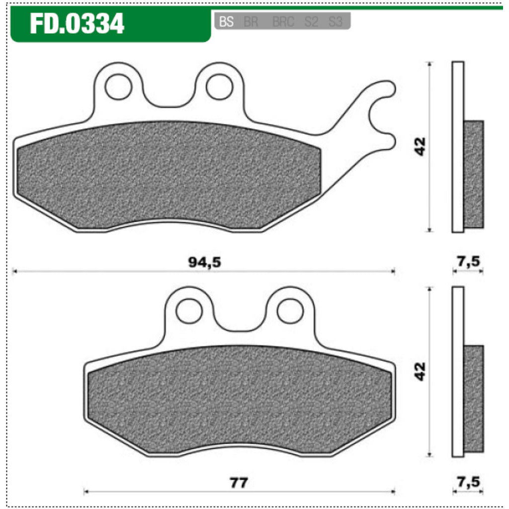 Définir les blocs de frein FD0334