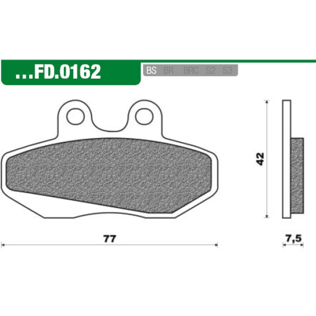 NOUVEAUX BLACES DE FREIN SET FD0162