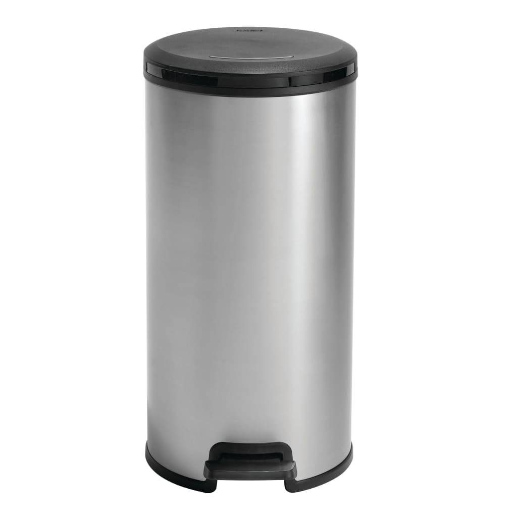 Curver Curver Pedal Bin déco autour de 30 L de couleur argentée
