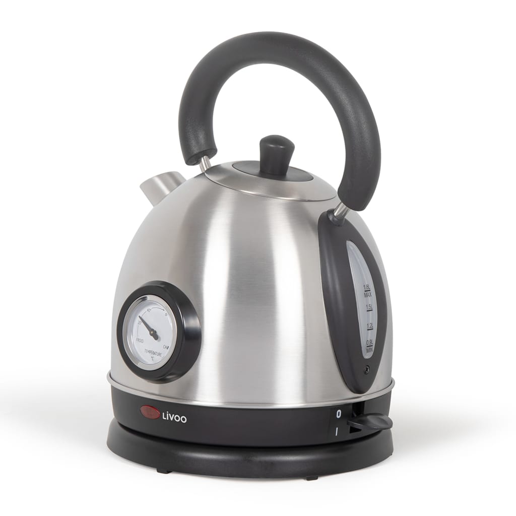 Livoo Livoo Flute Kettle avec contrôle de température 1,8 L 1800 W Couleurs argentées