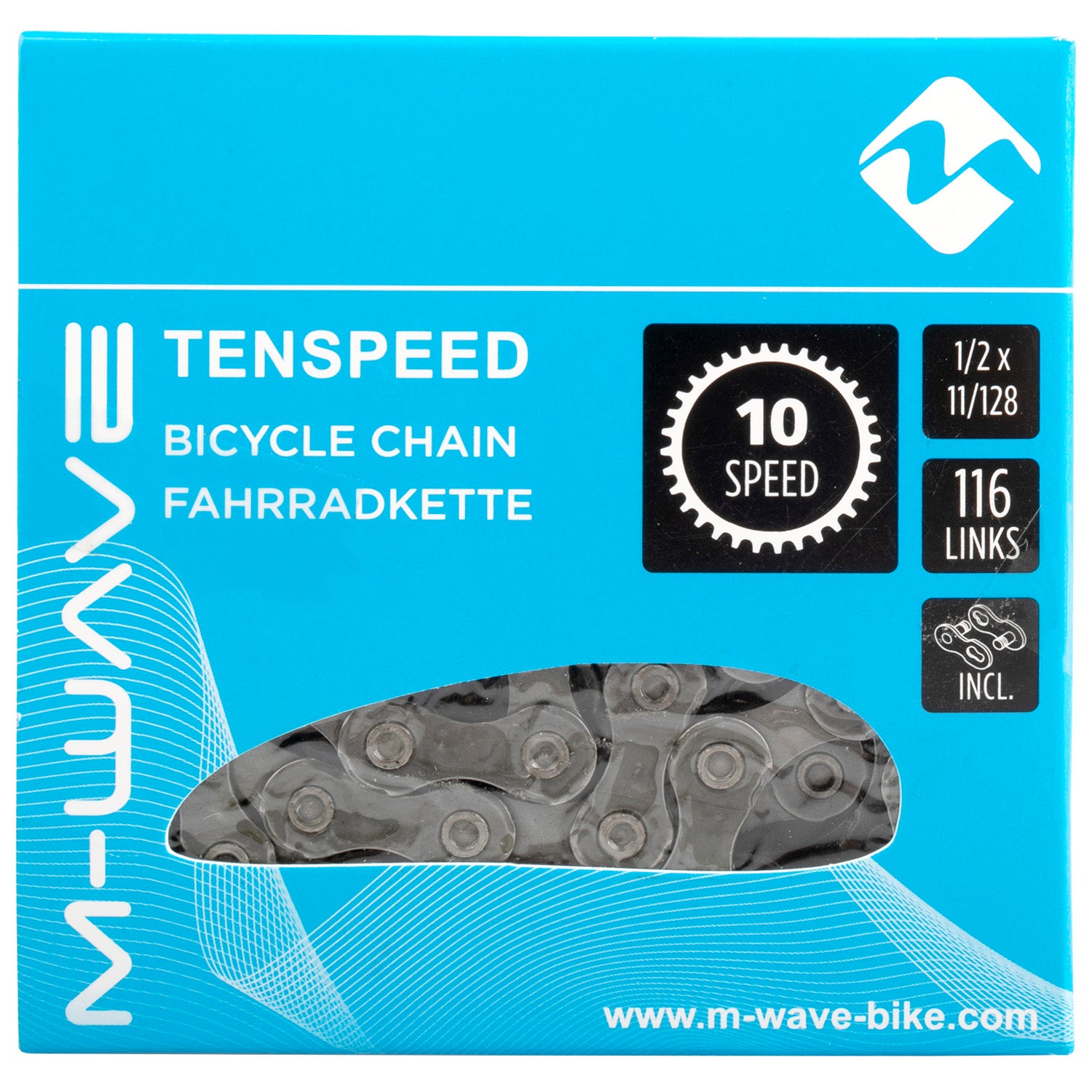 Collier M-Wave M-Wave KMC 10 VITESSE 1 2X11 128 116 SCHAKELS BLISTER