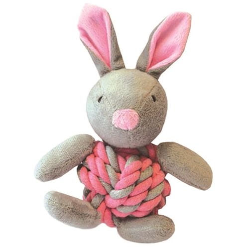 Petites coquins Knottie Bunny Touwbal Rabbit rose
