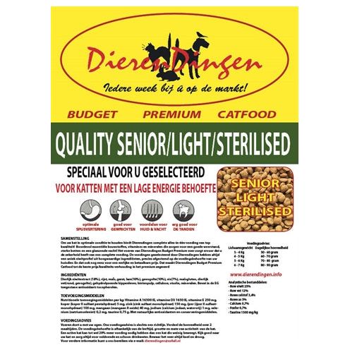 Budget Premium Catfood Quality Senior Light stérilisé