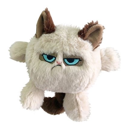 Tête de chat de chat grincheux