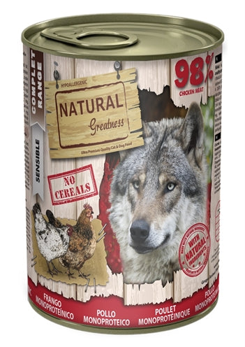 Recette de poulet monoprotéique de grandeur naturelle