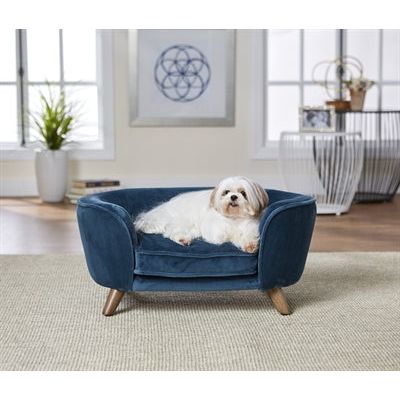 Enchanted Pet Enchanted Dog Panier canapé Romy Peacock Bleu