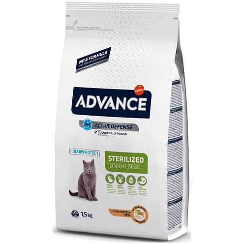 Poulet stérilisé junior de chat avancé