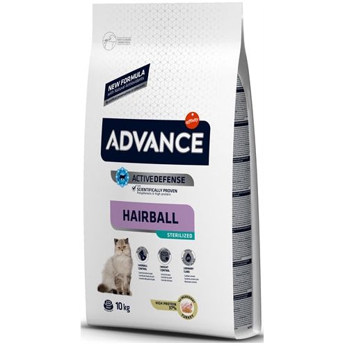 Boule de poils stérilisé par le chat avancé