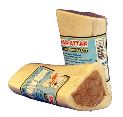 Snak Attack Snak Attack Calcium Beefbot rempli de goût de riz d'agneau