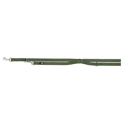 Trixie Dog Leash Premium Double-Ticked Adtingable Forest Green