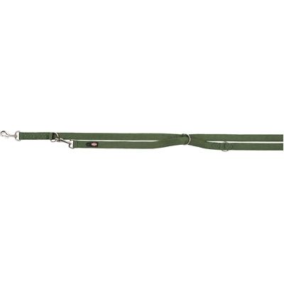 Trixie Dog Leash Premium Double-Ticked Adtingable Forest Green