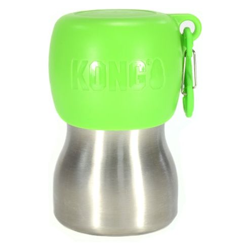 Bouteille de boisson kong h2o vert en acier inoxydable
