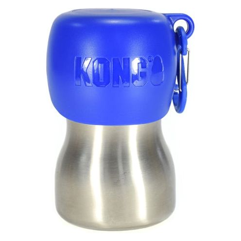 Bouteille de boisson kong h2o bleu en acier inoxydable
