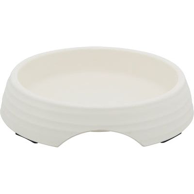Trixie Food Bowl Cat mélamine en acier inoxydable blanc
