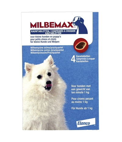Milbemax mâchage de comprimés vermifuges chiot petit chien