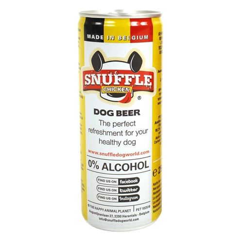 Saveur de poulet à la bière de chien en purée