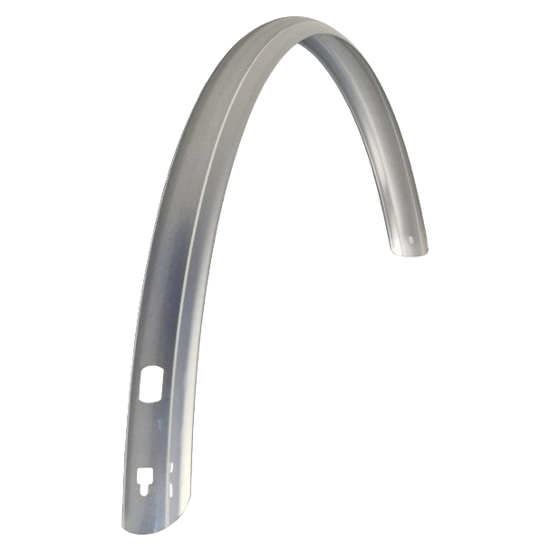 Fender arrière SKS 28 pouces plastique 45 mm argent